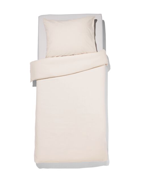 housse de couette coton doux 140 x 200/220 gris-beige