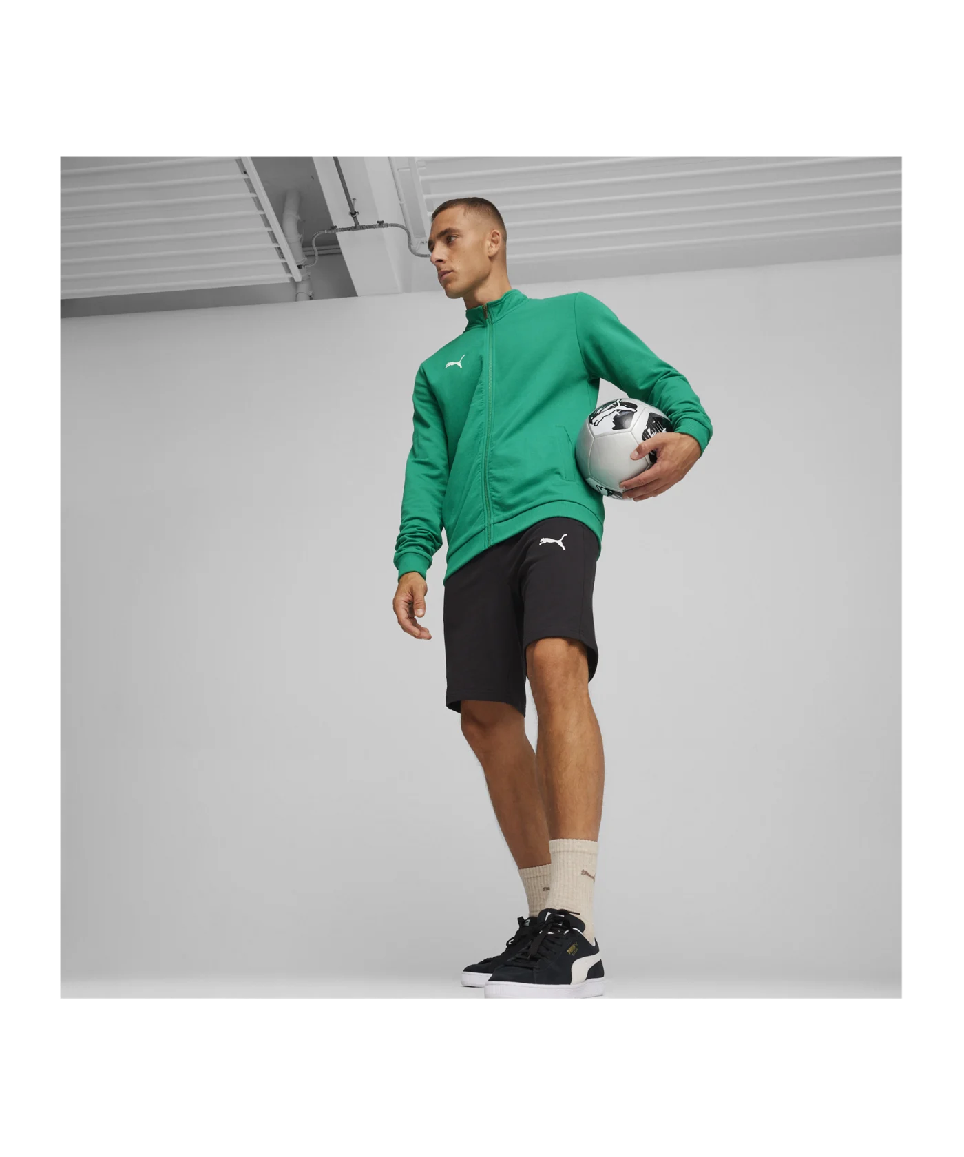 PUMA teamGOAL Casual Trainingsjacke Grün Weiss F05