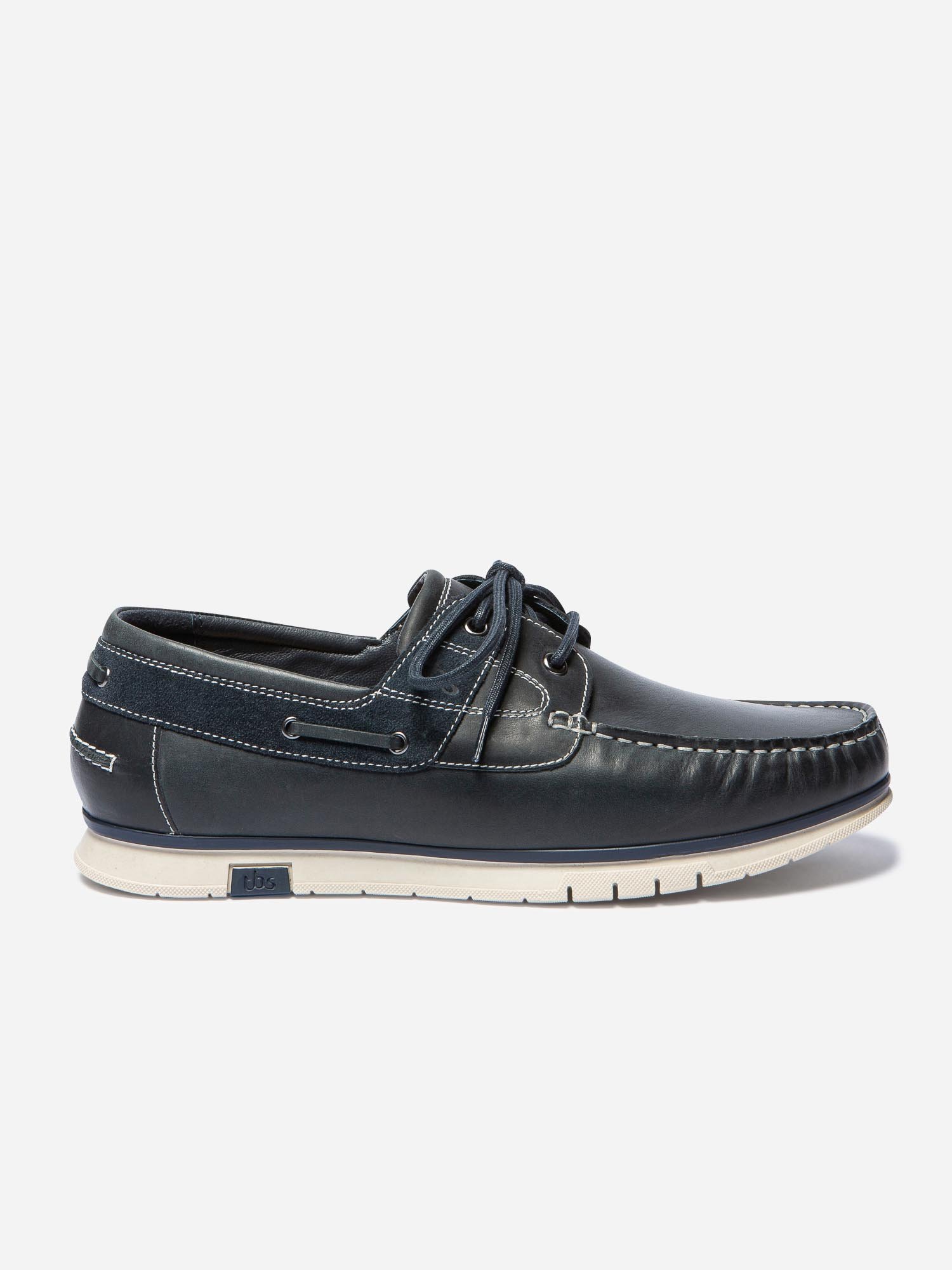 Chaussures Bateau Homme Souple Cuir Marine