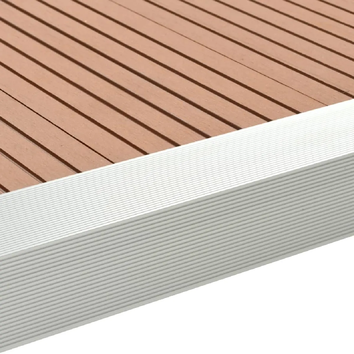 vidaXL Cornière de terrasse 170 cm Aluminium