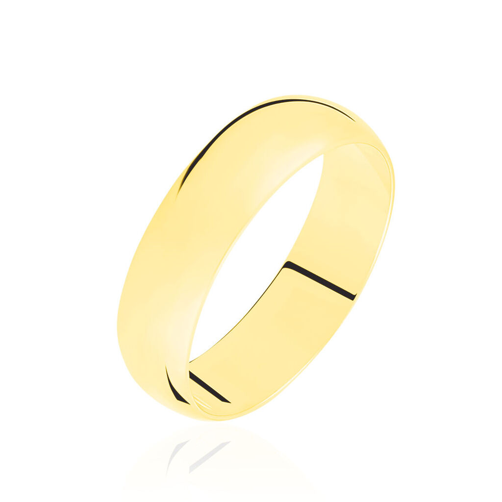 Alliance Aphrodite Demi Jonc Bombé Or Jaune