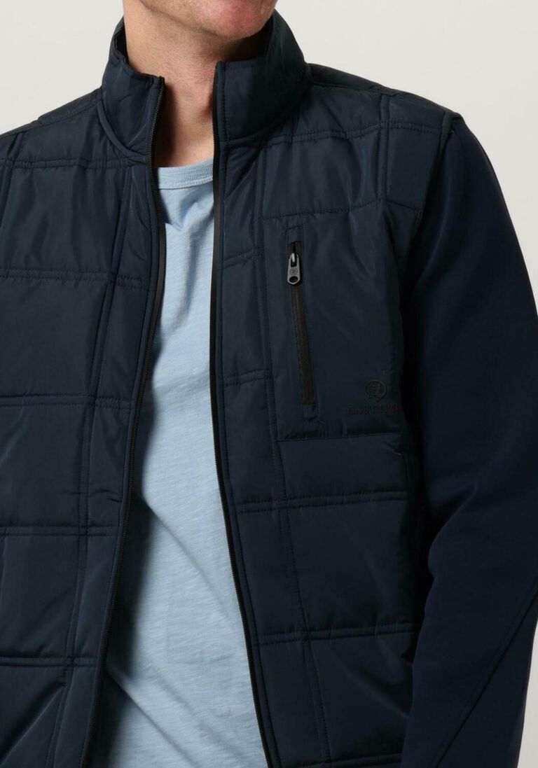 CAST IRON donkerblauwe cast iron jack bomber jacket cotton polar fleece