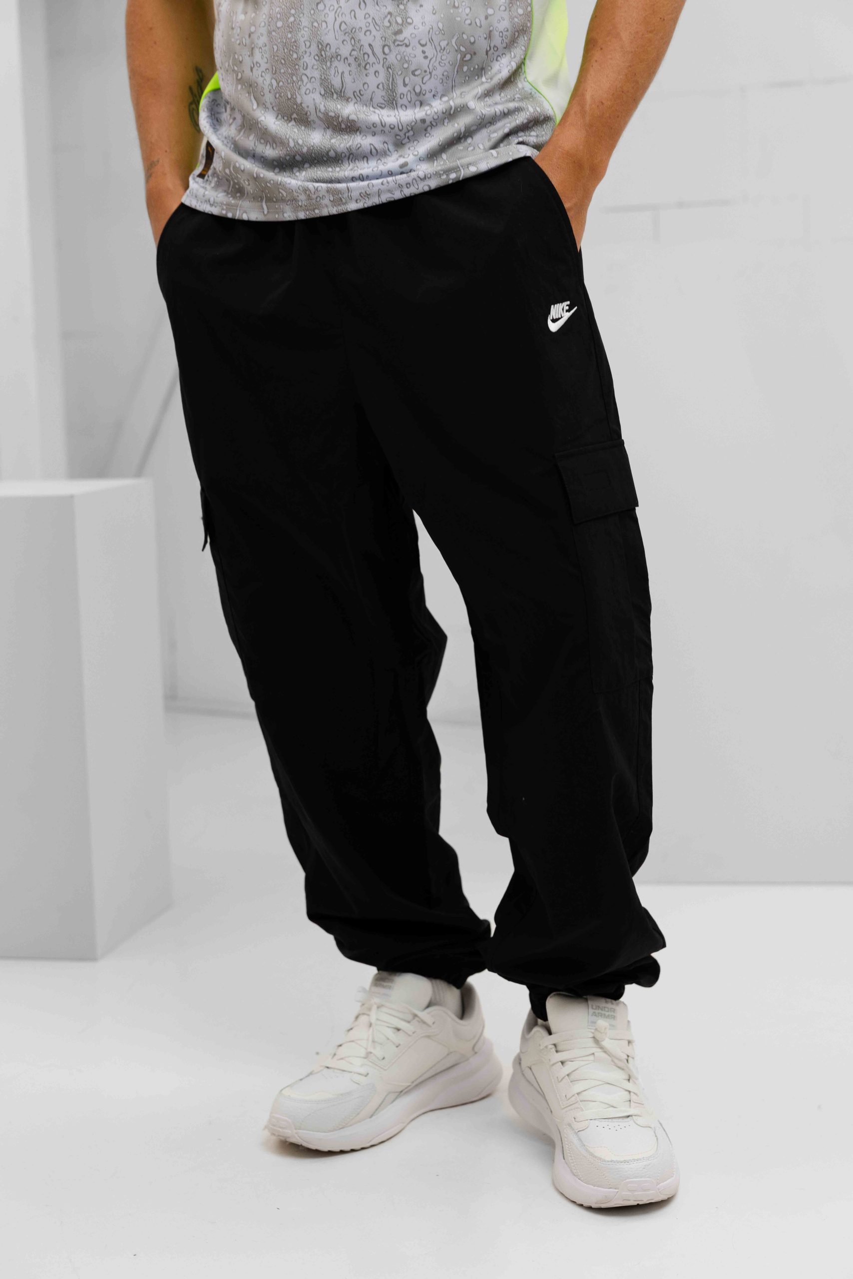 Nike Club Cargo Pants Trainingsbroek Heren Zwart