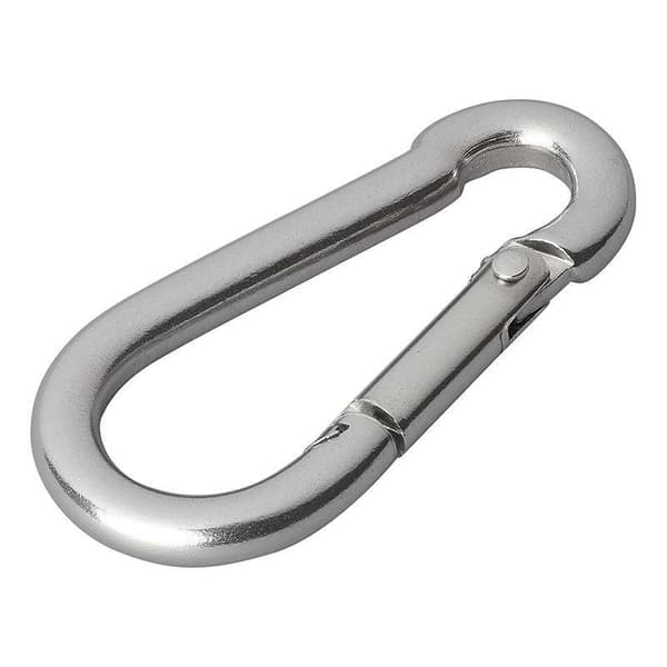 Karabinkrok rustfritt stål 6x60mm 2 stk i blister