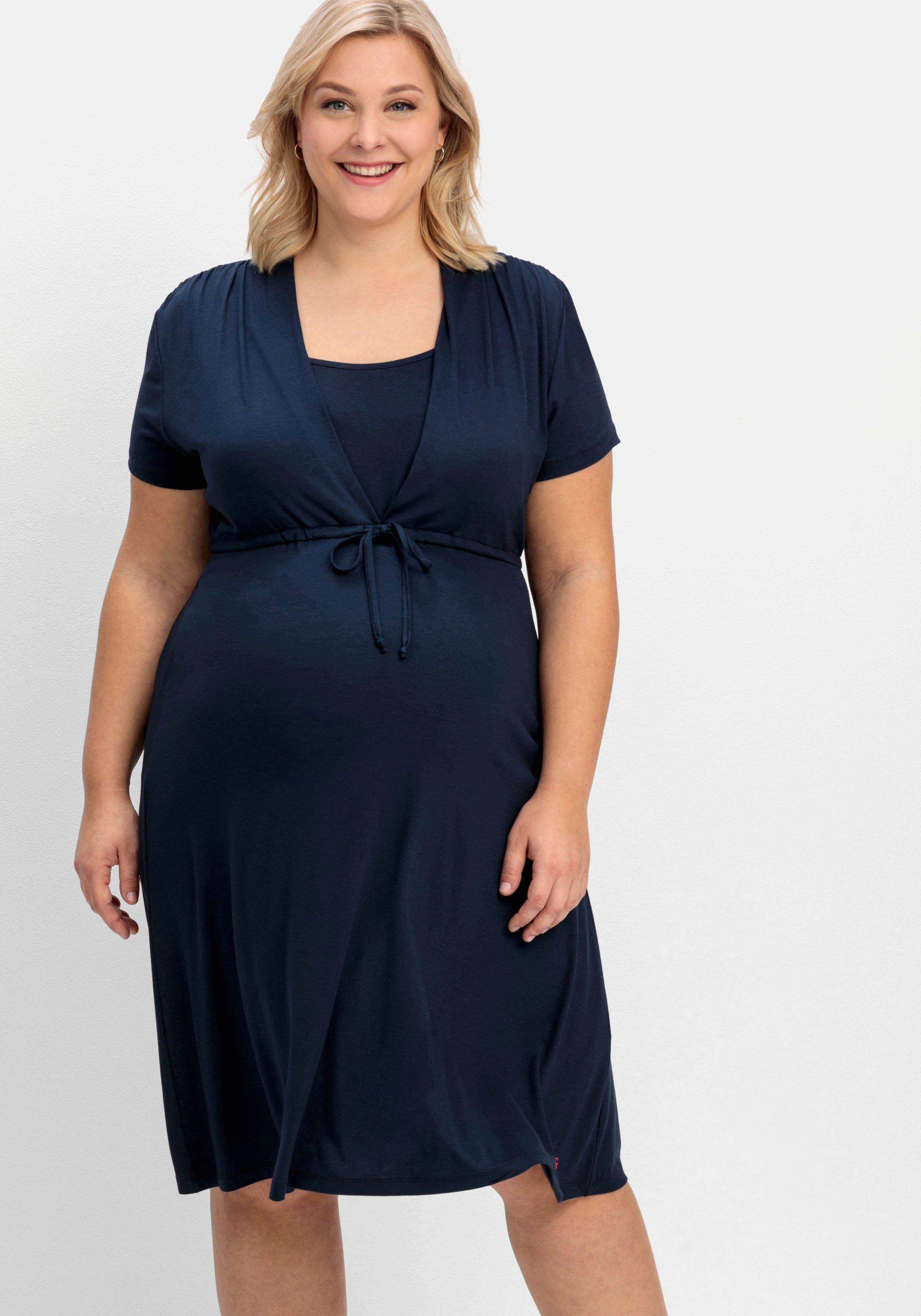 Stillkleid aus Jersey, mit Unterbrust-Tunnelzug