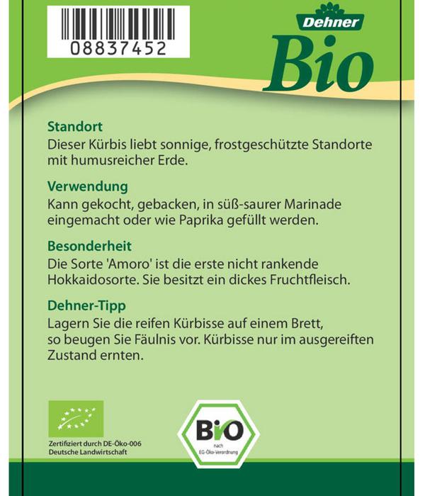 Bio Speisekürbis 'Hokkaido'