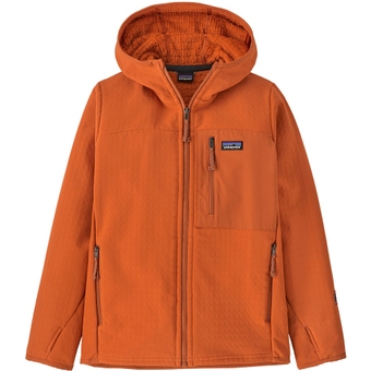 Patagonia R2 Techface Hoody Fleecejacke Redtail Rust Kinder