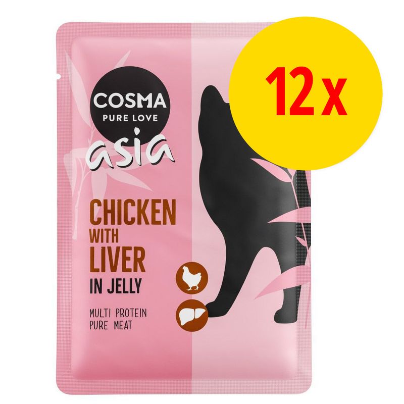 Lot Cosma Thai/Asia en gelée 12 x 100 g