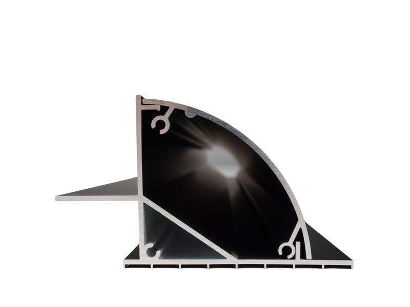 WATTSTUNDE Solarmodul Halterung HSA  55/S ALU Schwarz Halterung geeignet für Solarmodule mit einer Länge von max. 55 cm