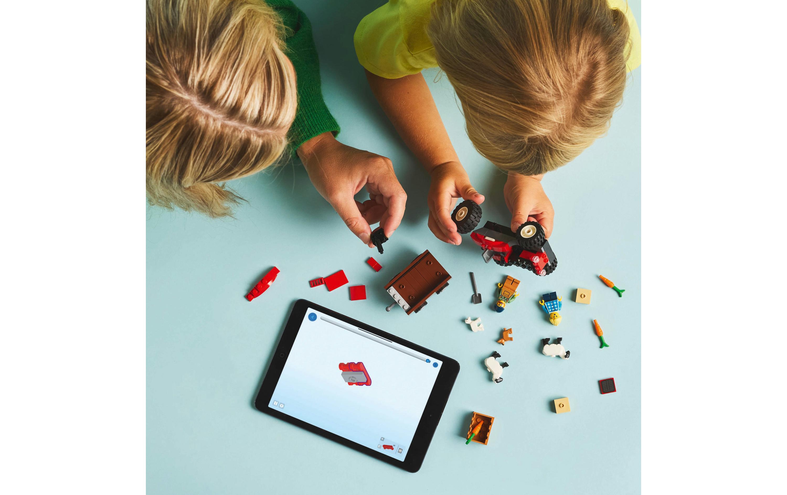 City Traktor mit Anhänger 60460Spielset mit Spielzeugtraktor für Kinder ab 4 Jahren