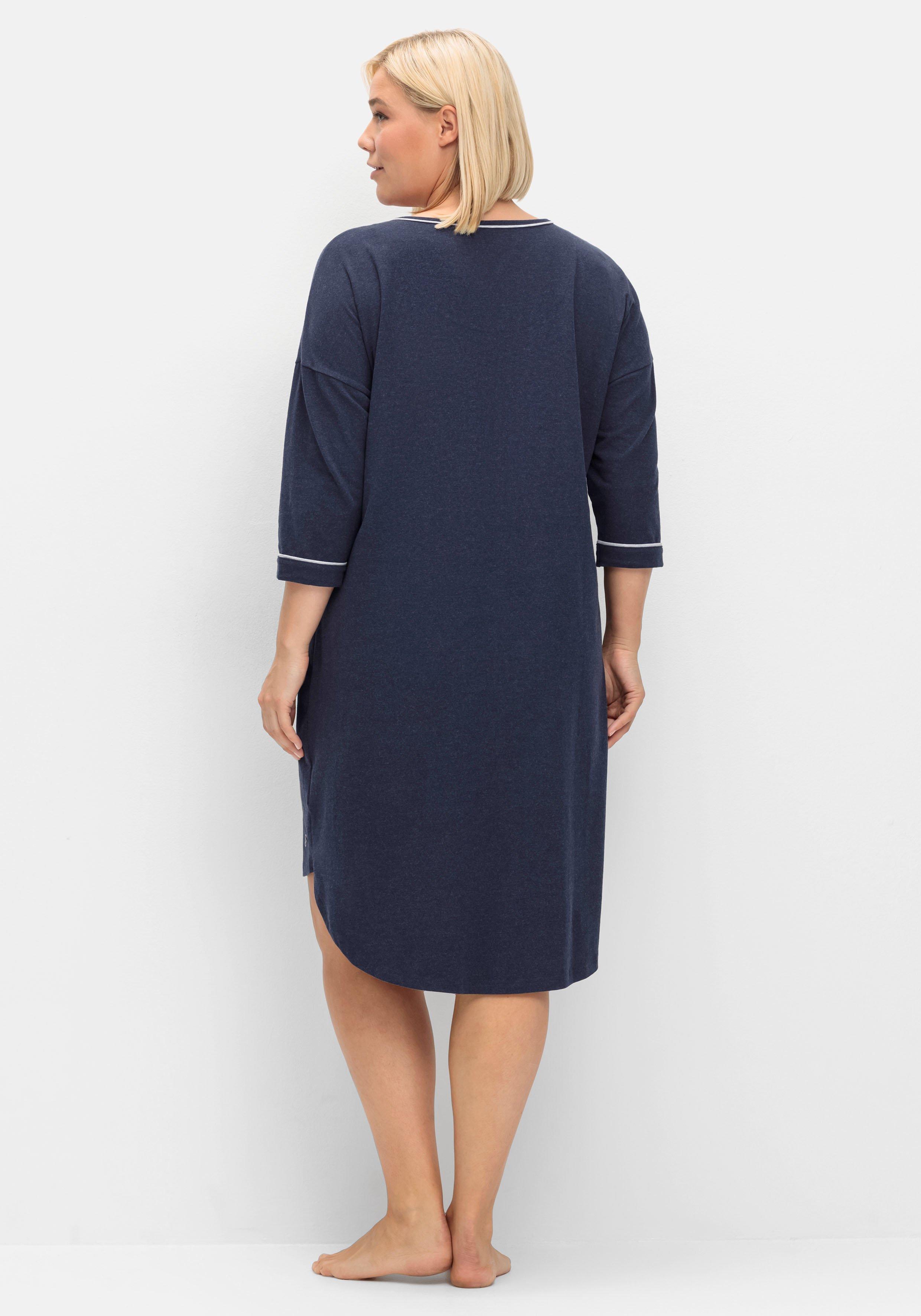 Nachthemd mit Frontdruck, in Oversize-Form