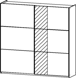 Kleiderschrank KERPEN 218 x 210 cm Alpinweiß
