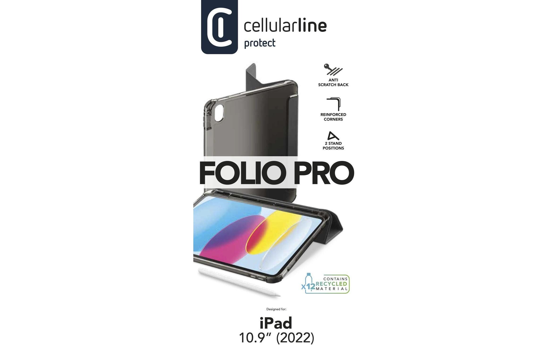 Tablet Book Cover Folio Case SchwarzTablet-Hülle mit Standfunktion für Apple iPad 10.9