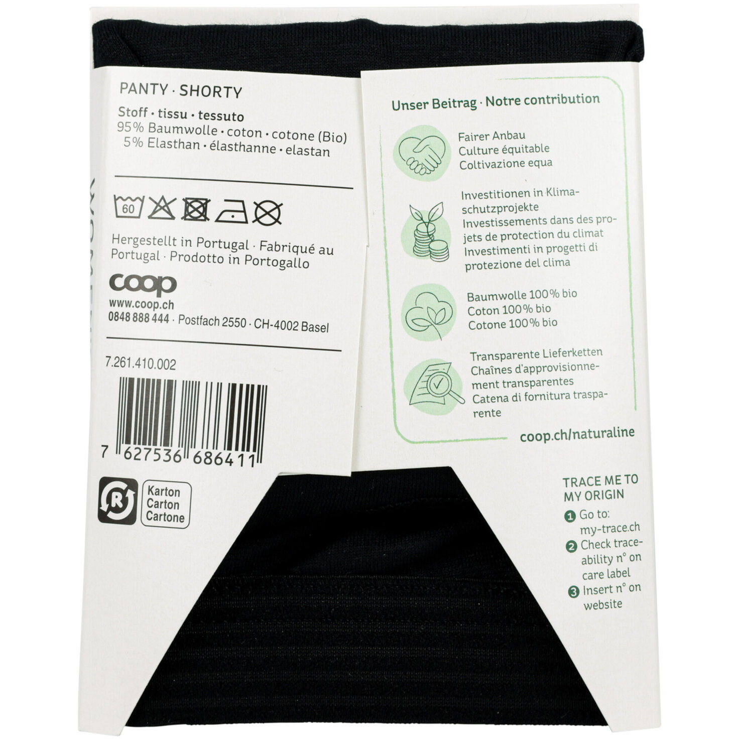 Naturaline TextilDamen Panty schwarz M