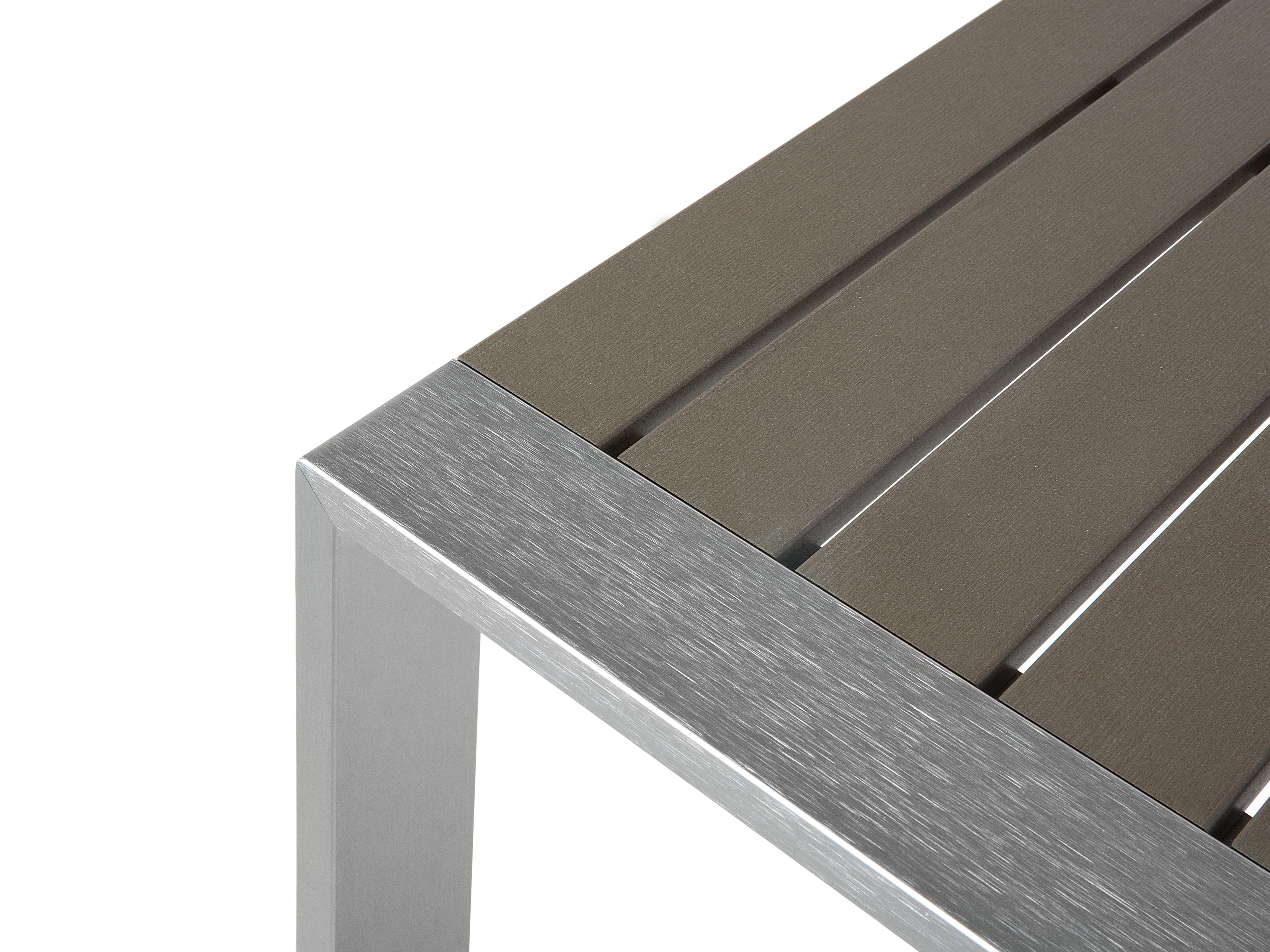 Tuin salontafel SALERNO 90 cm 50 cm Metaal Donkergrijs