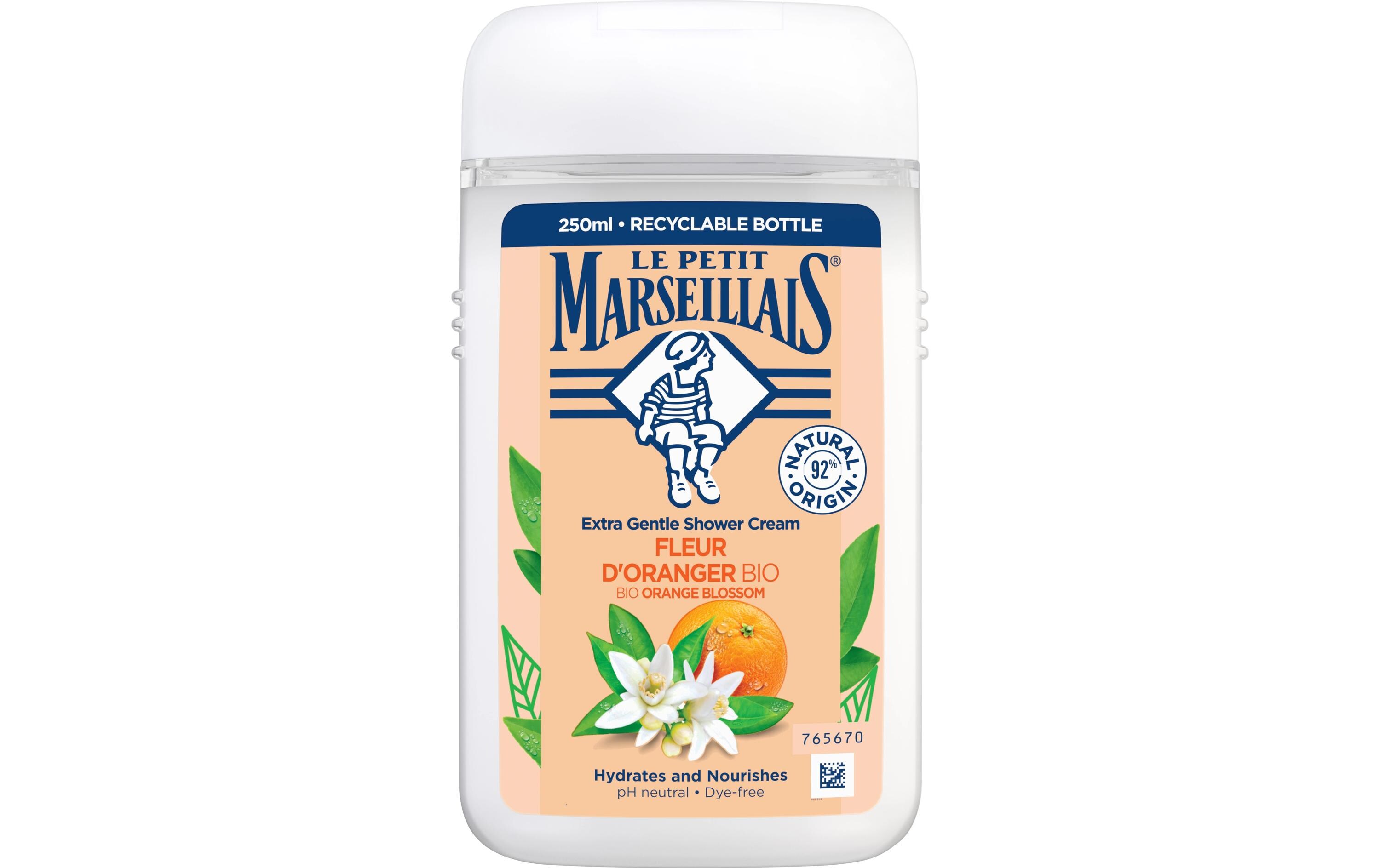 Duschgel BIO Orangenblüte 3 x 250 mlFeuchtigkeitsspendendes Duschmittel mit dem Duft der Orangenblüte