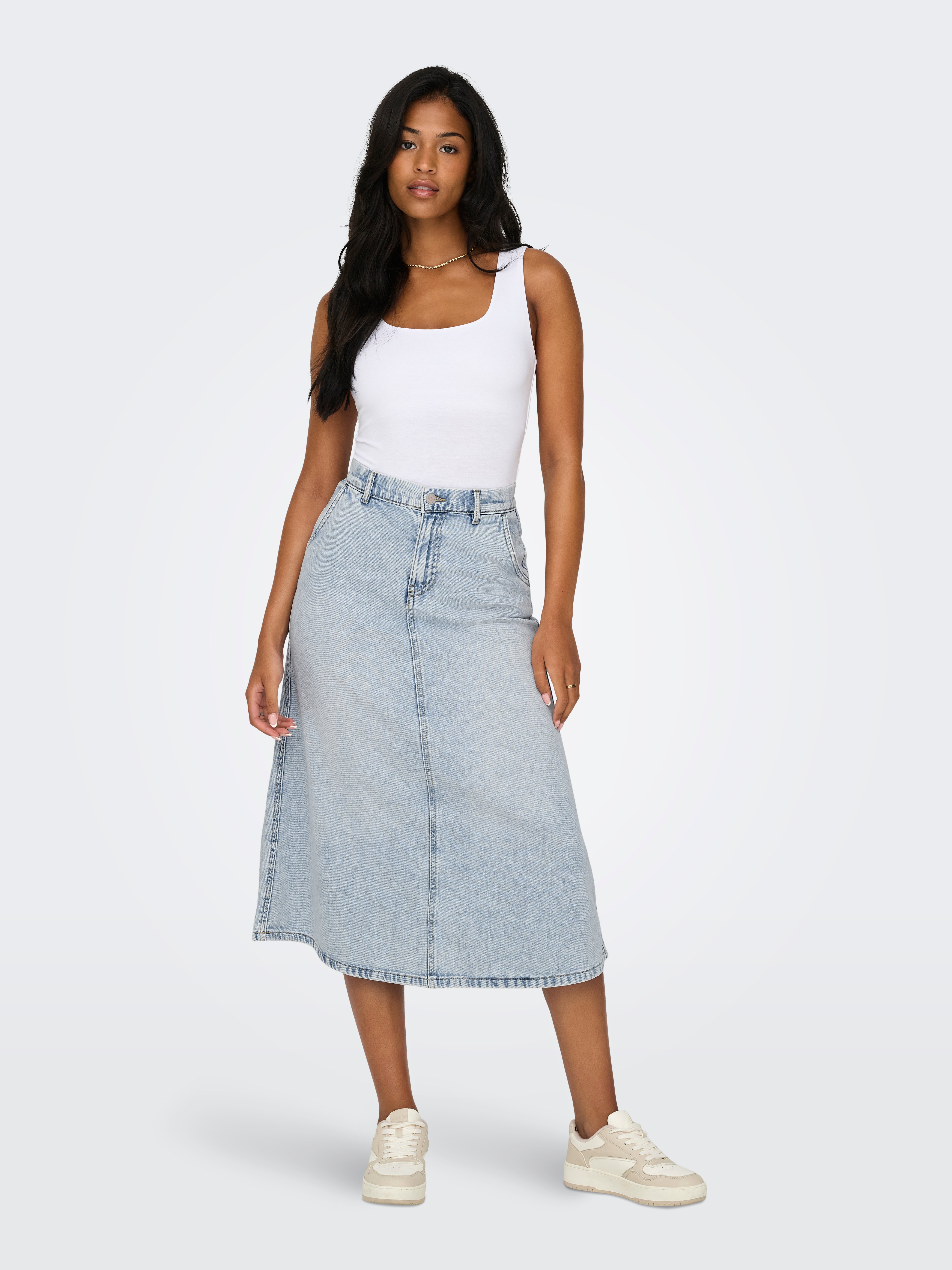ONLMINDY Jeansrock Light Blue Denim