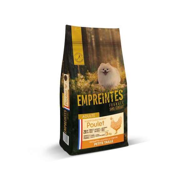 Croquettes pour chien adulte de petite taille poulet sans céréales 3kg