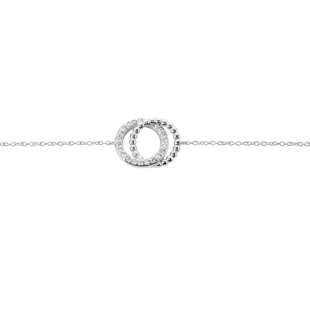 Bracelet Magou Argent Blanc Oxyde De Zirconium