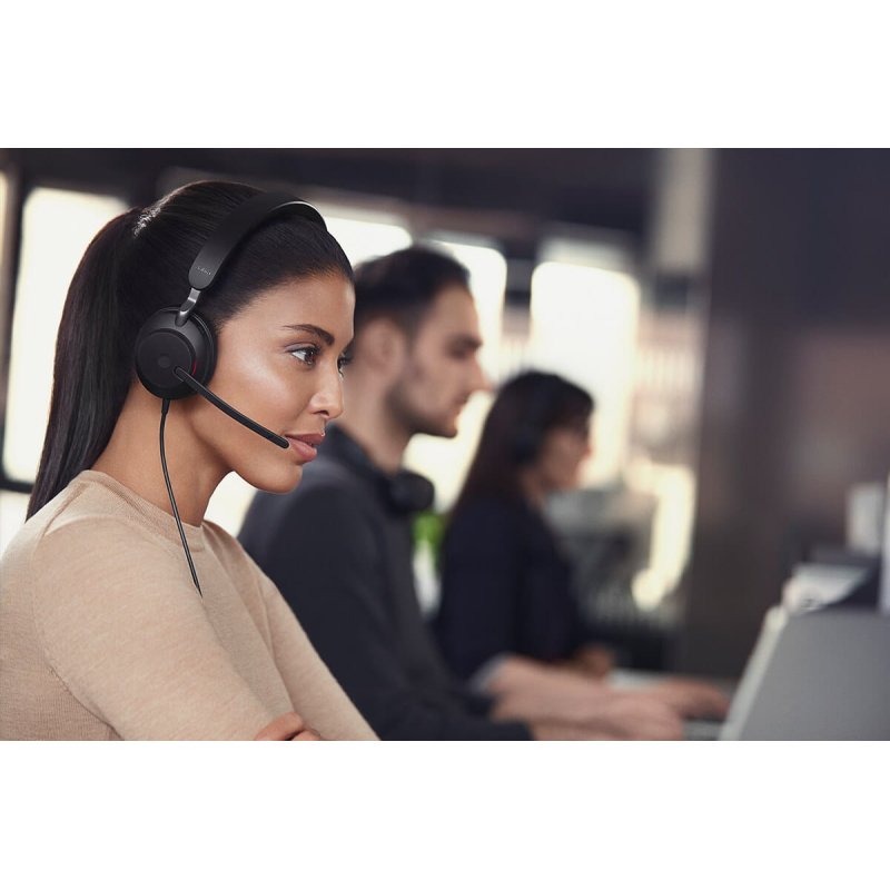 Jabra Evolve2 40 SE Casque Avec fil Arceau Bureau/Centre d'appels USB Type-C / USB Type-A Noir