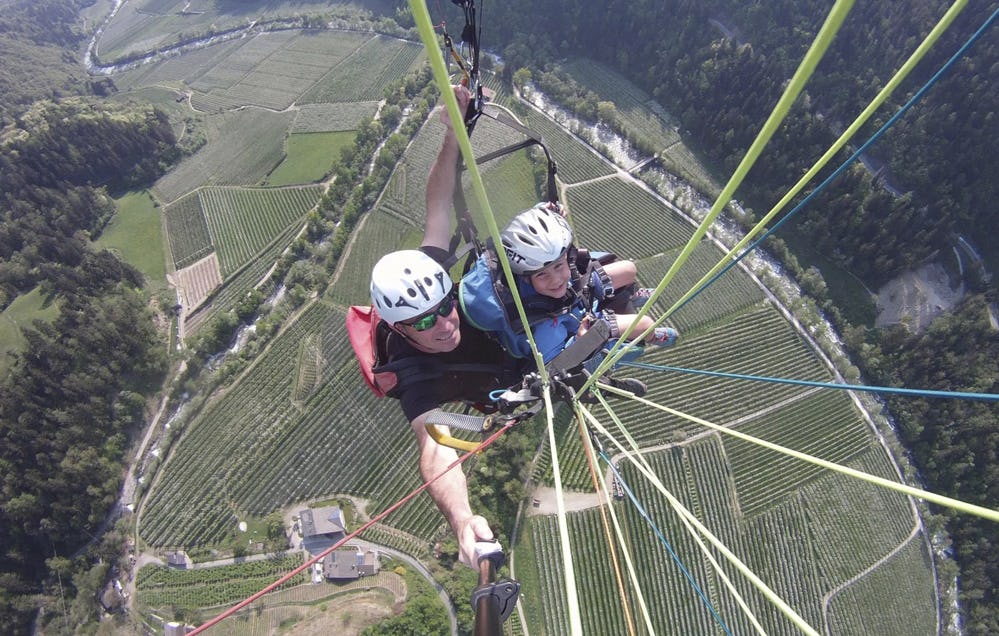 Gleitschirm Tandemflug Saltaus als Geschenk