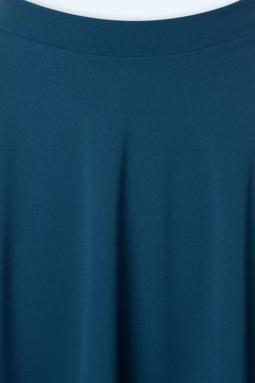 Vintage Chic for Topvintage Sheila swingrok in petrol blauw