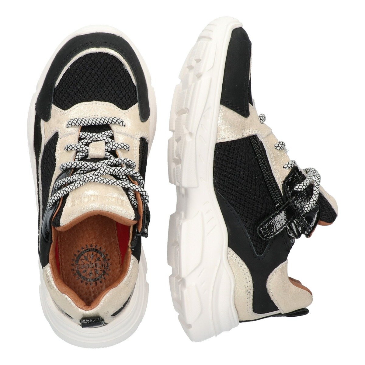 River Run - Lage Sneakers Braqeez Zwart