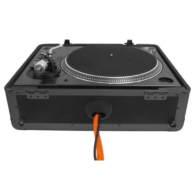UDG Ultimate Pick Foam Flight Case Multi Format Turntable Black platenspeler flightcase met plukschuim zwart