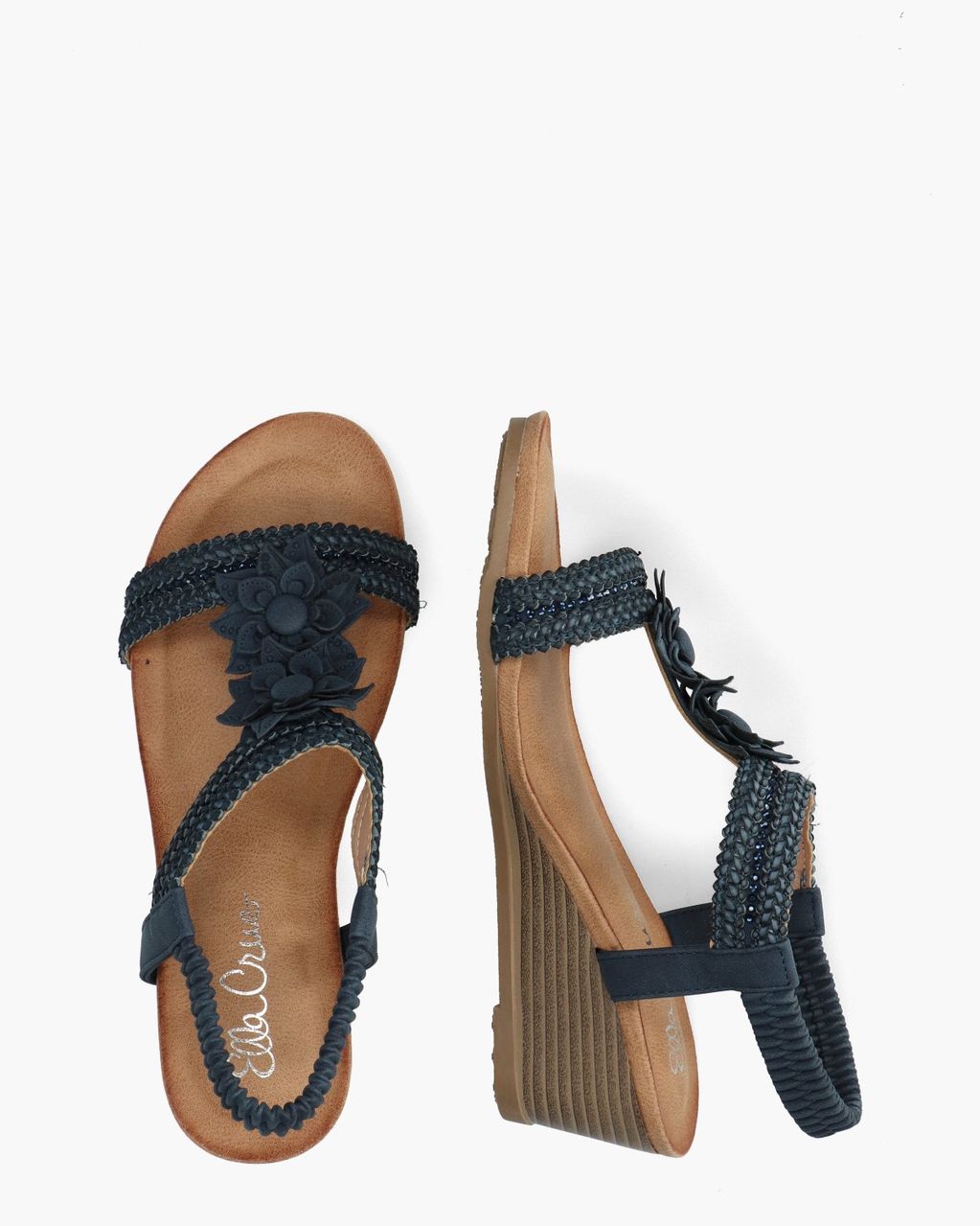 Ella Cruz Zazou Blauw Damessandalen