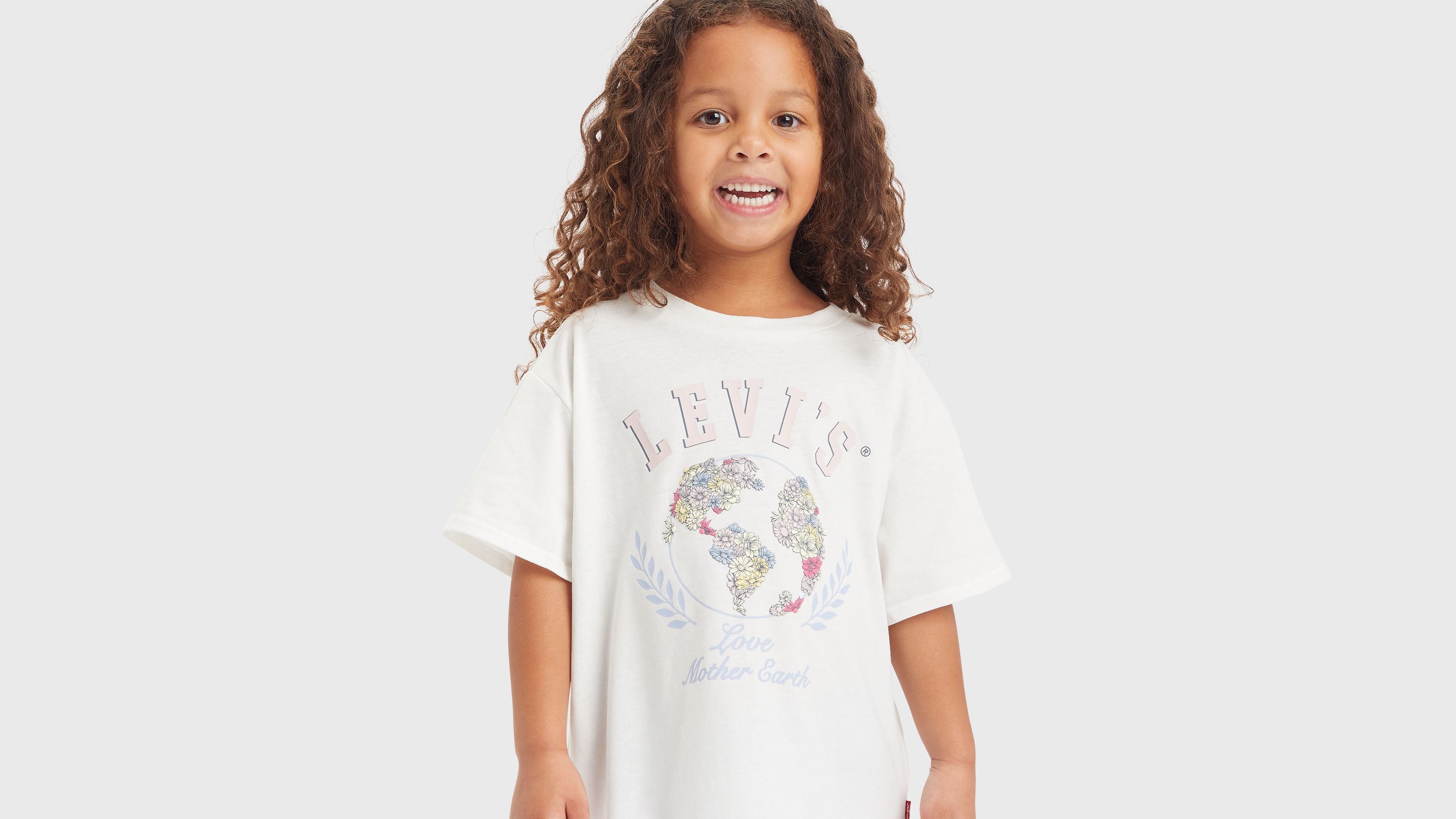 Enfant t-shirt oversize Earth - Sugar Swizzle - Blanc