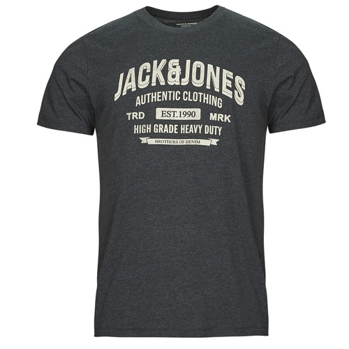 Jack & Jones - JJEJEANS TEE SS O-NECK - Gris