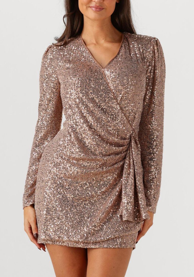 bronzen ibana mini jurk davide
