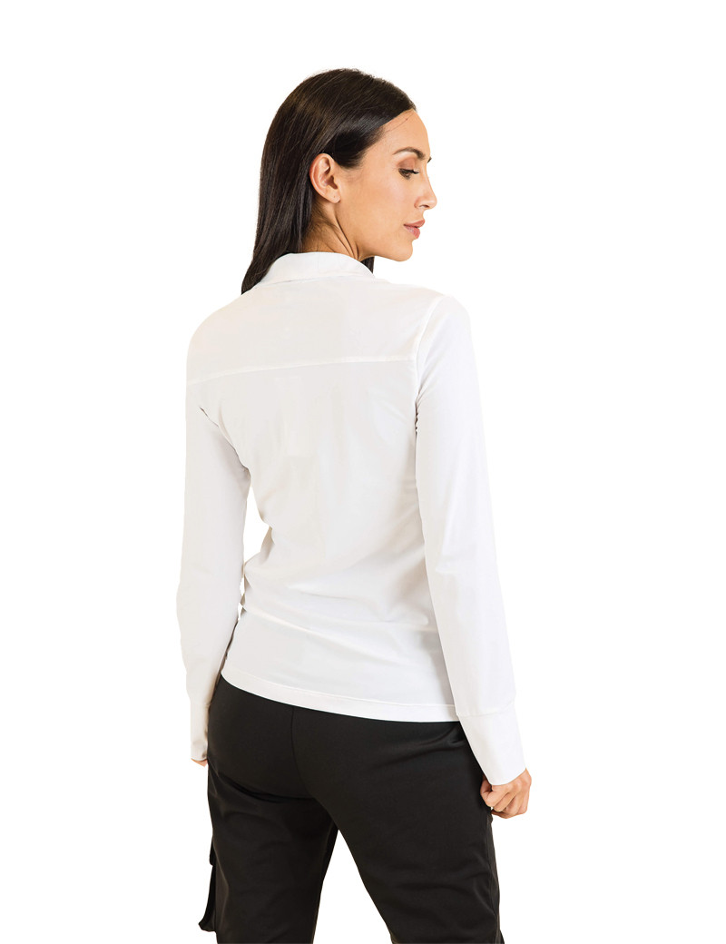 HBT BASICS - MILA BLANCHE CHEMISE SLIM BLANC