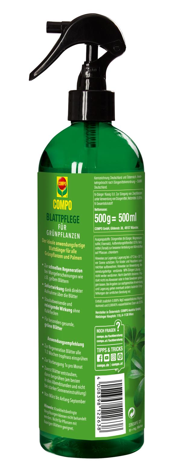 COMPO® Blattpflege für Grünpflanzen, 500 ml