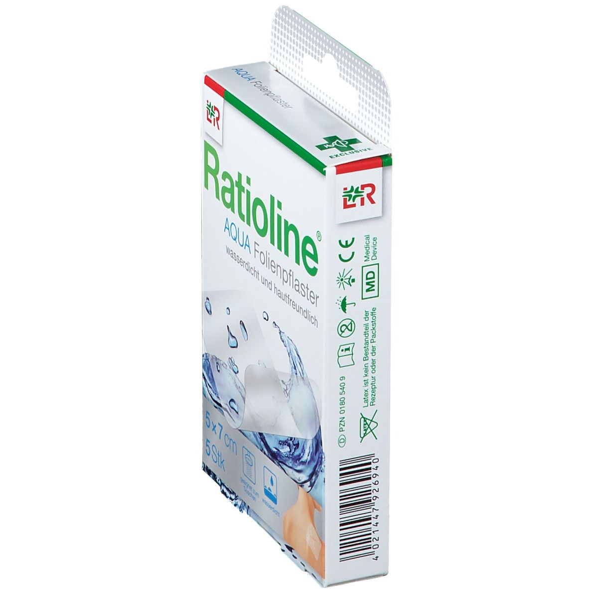 Ratioline® aqua Transparentes Duschpflaster 5 x 7 cm