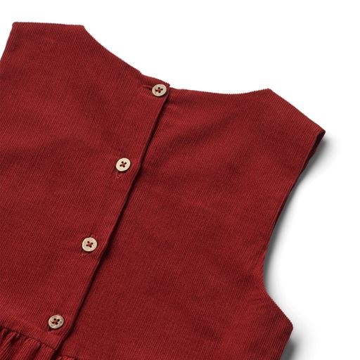 Wheat Thelma Kjole, Cherry Red, 116 cm