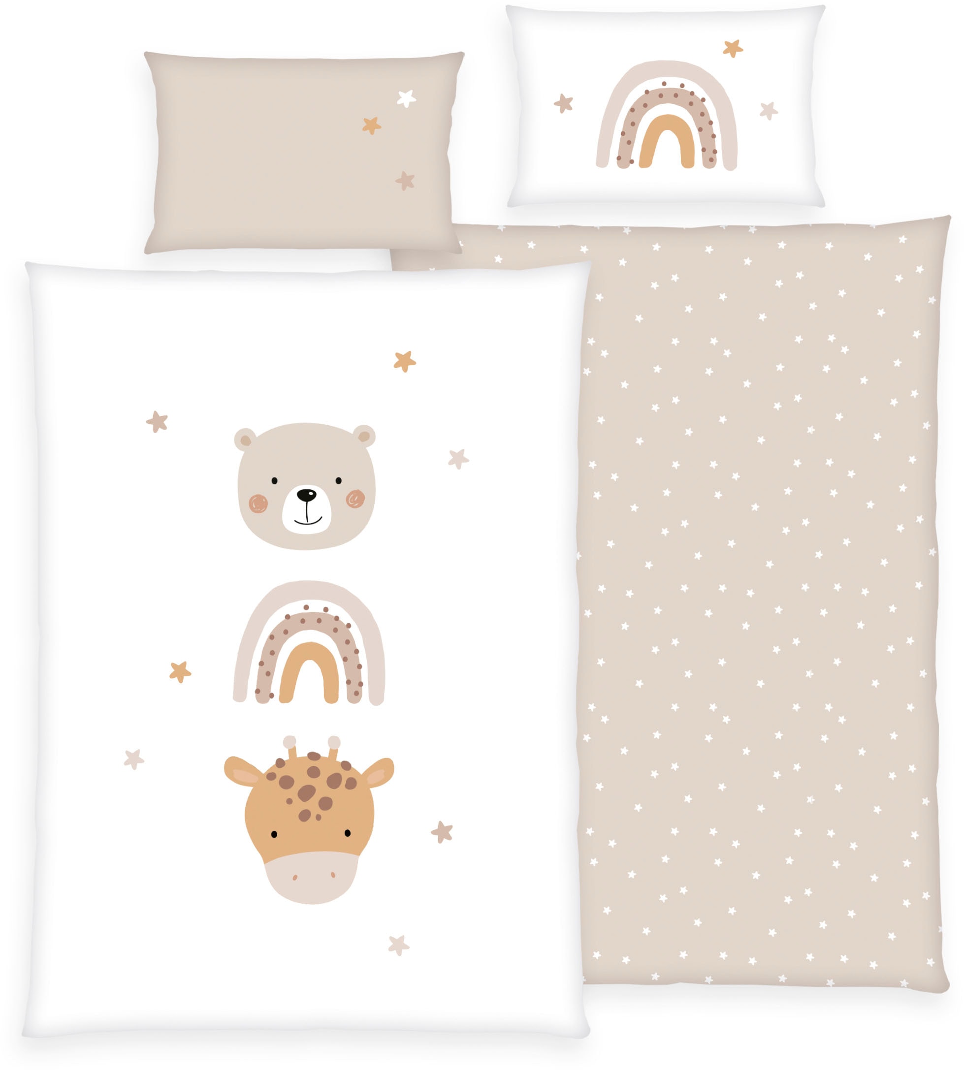 Baby Best Babybettwäsche »Little Friends« 2 Stk. tlg. mit liebevollem Motiv