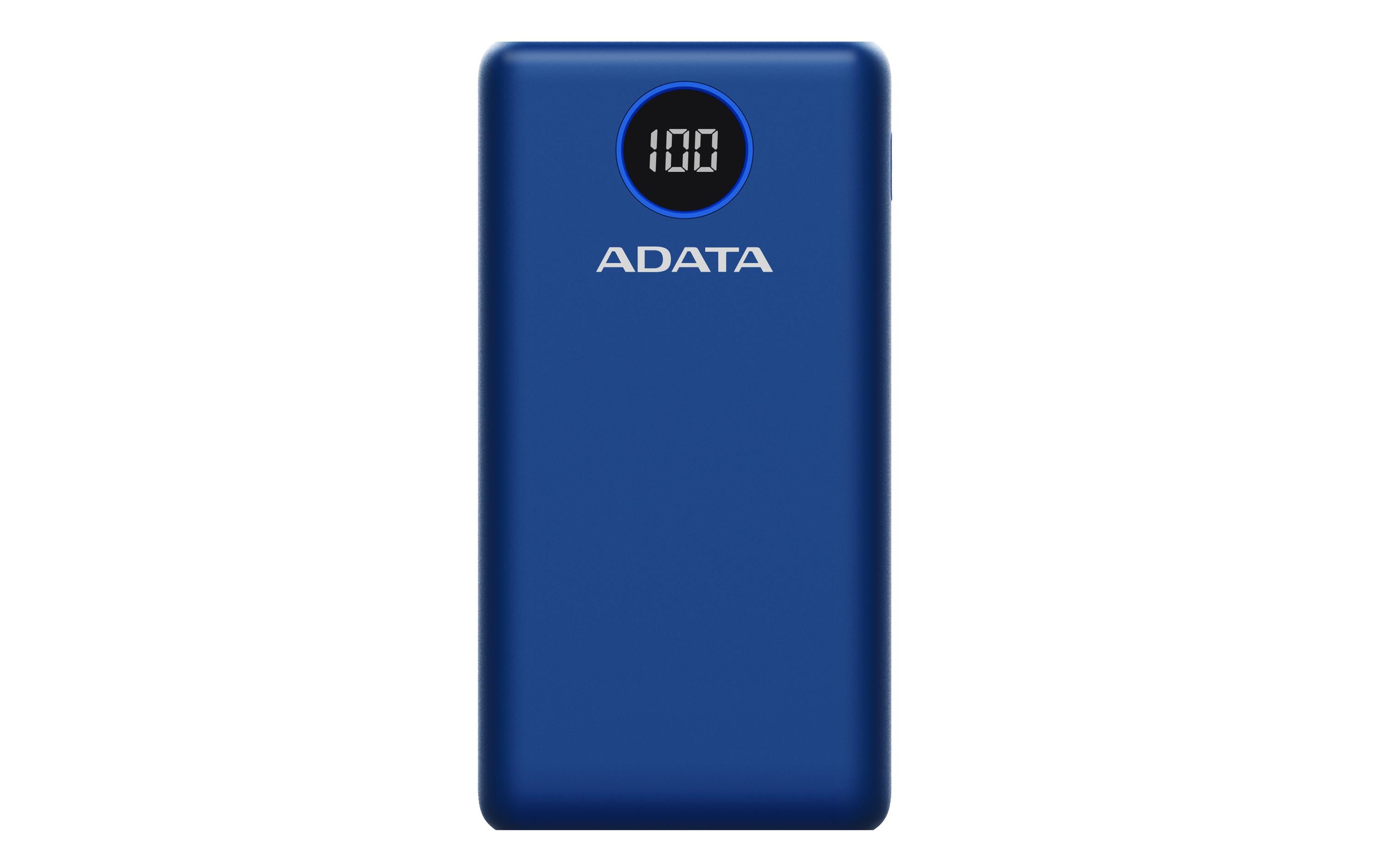 Powerbank P20000QCD (20000 mAh, USB-A, USB-C, Display)Powerbank mit hoher Kapazität, modernen Schnellladeanschlüssen und Digital-Display