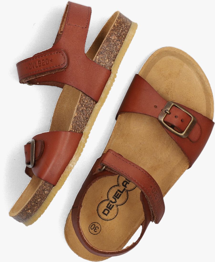 DEVELAB cognac develab sandalen 49005