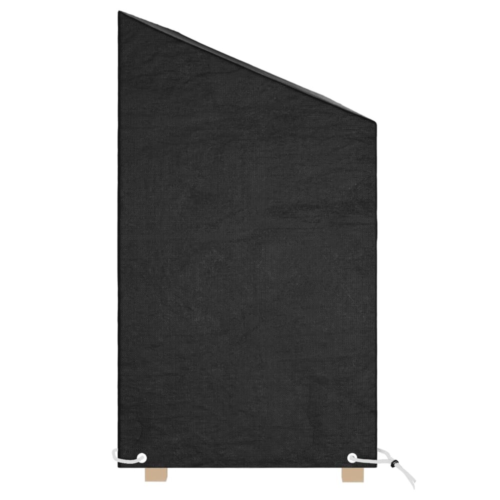 Housses de banc de jardin 2 pcs 12 œillets 210x70x70/88 cm pe