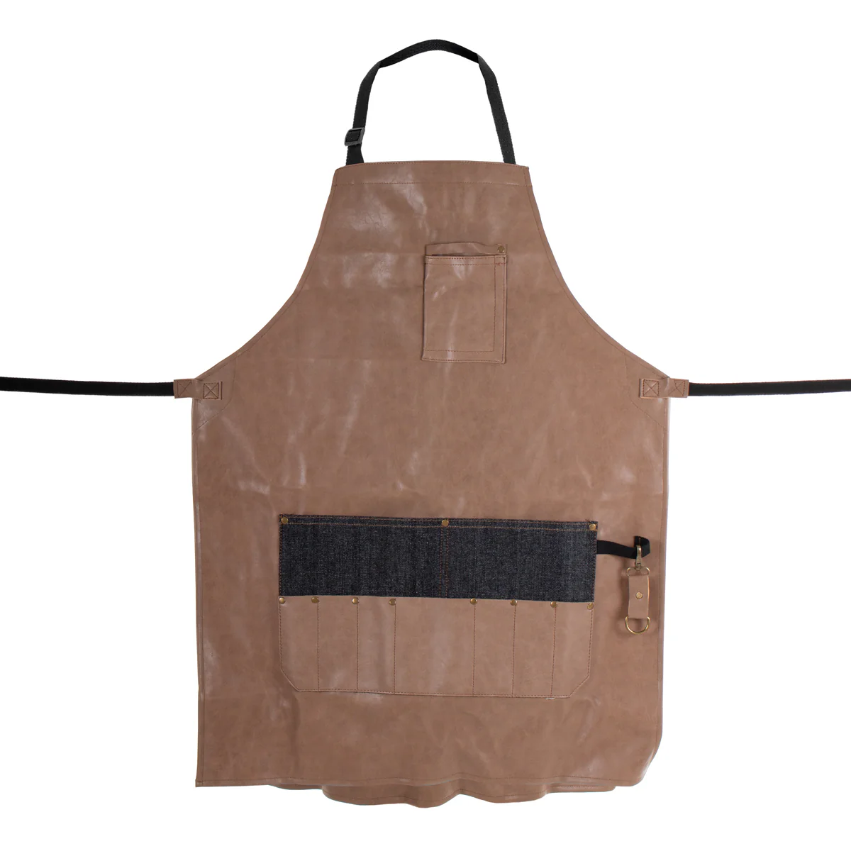 Tablier barbier beige avec poche