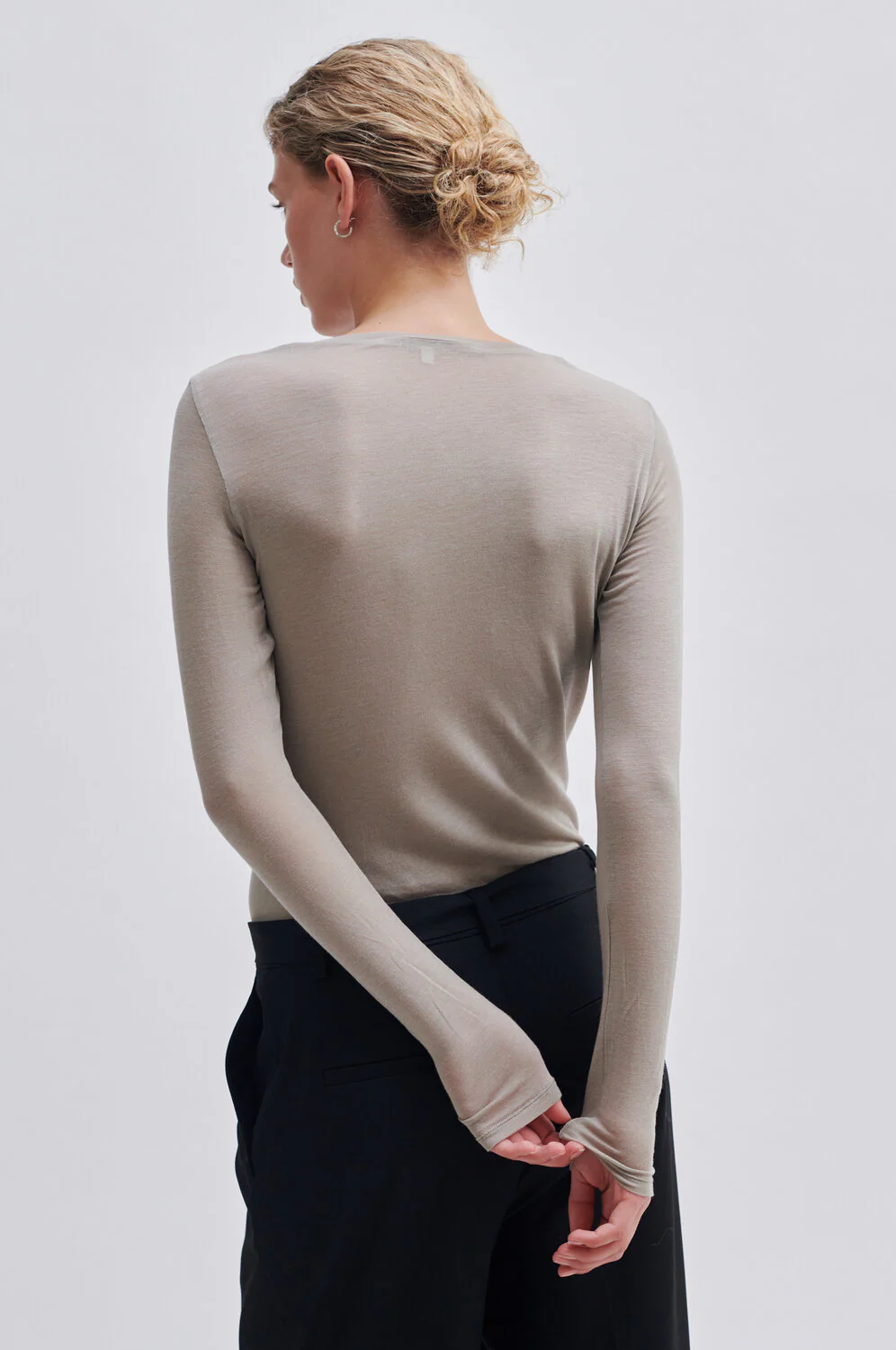 Second Female  Matima O-Neck langærmet t-shirt - Roasted Cashew
