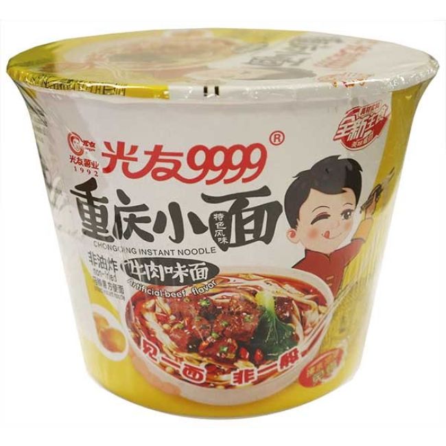 Guangyou Instant Bowl Noedels Chongqing Rundvlees Smaak 105g
