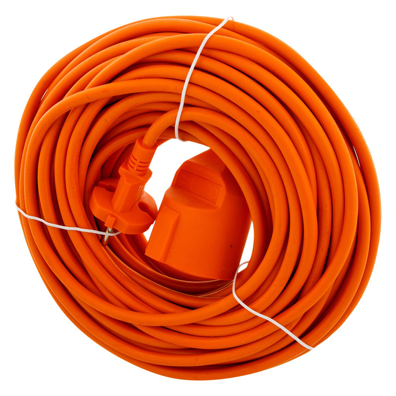 Verlengsnoer 20m H05VV-F2G1,0 Oranje