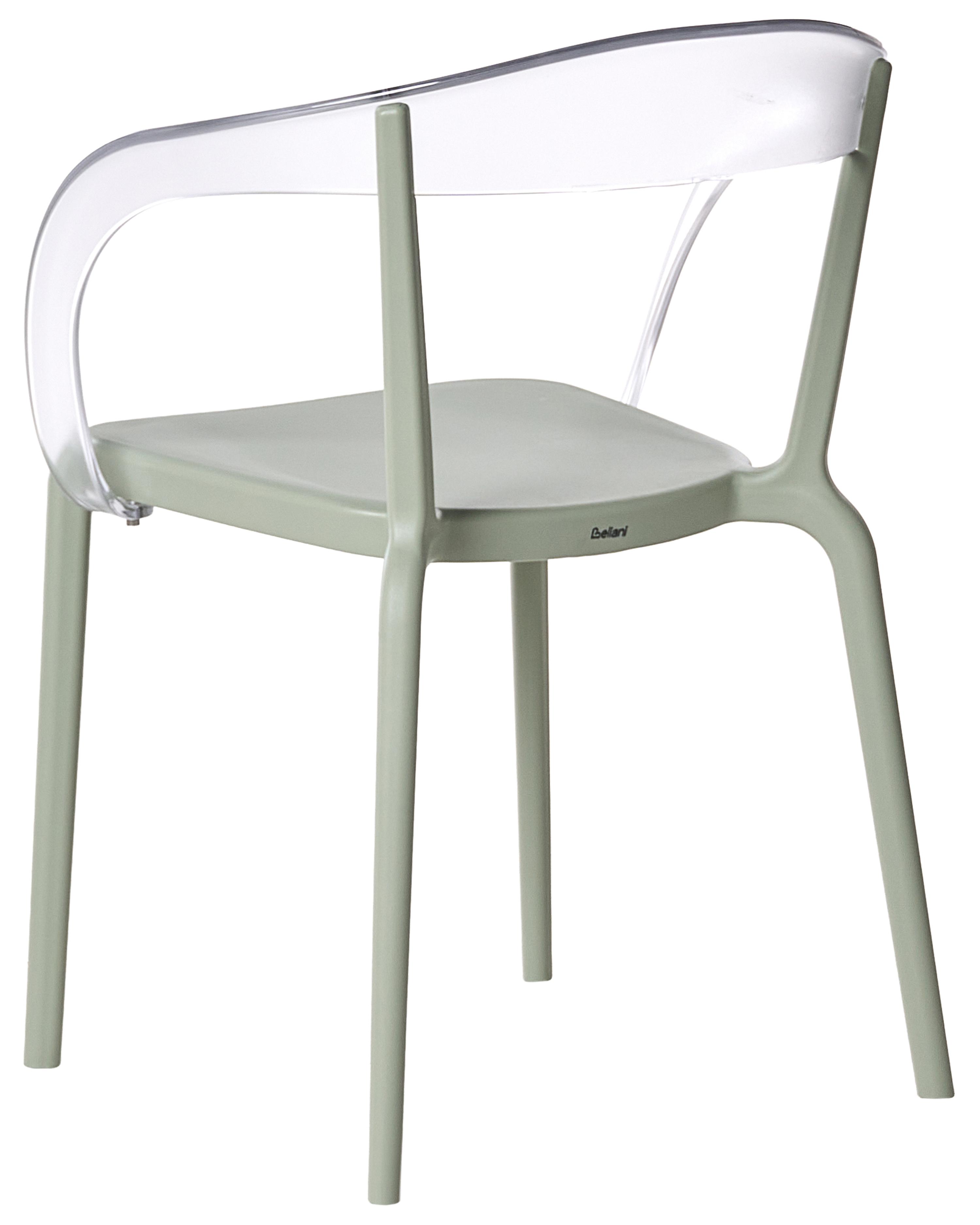 Set van 4 tuinstoelen MALEVIZI stapelbaar Lichtgroen