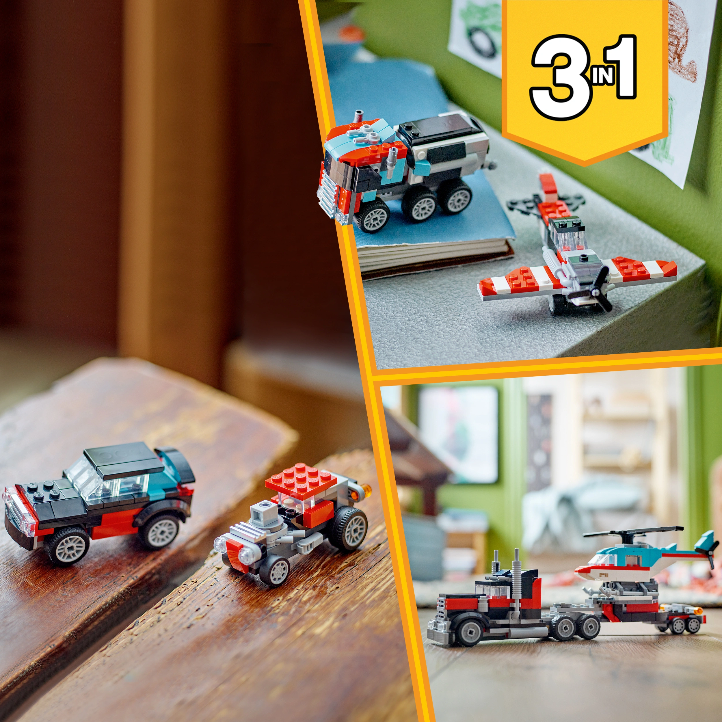 LEGO® Creator 31146 TIEFLADER MIT HUBSCHRAUBER