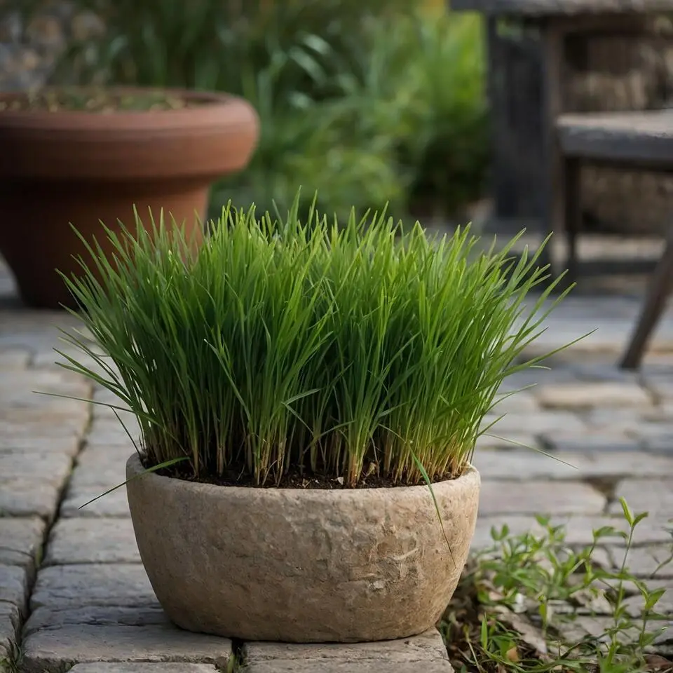 Kattengras - Set van 6 - Cyperus zumula - Hoogte 30-40cm - ⌀12cm