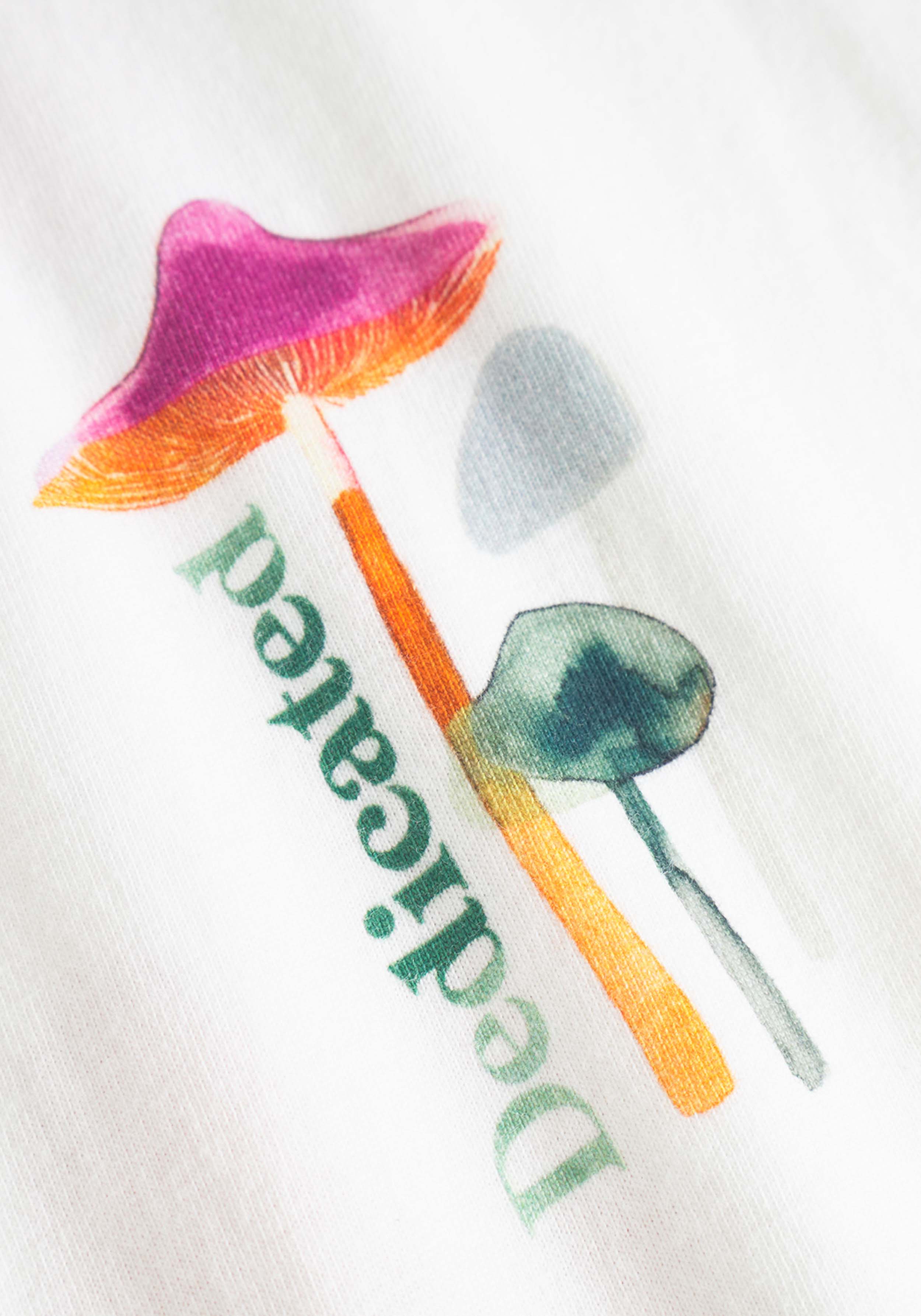 Dedicated T-Shirt Stockholm Color Mushrooms Off White Whisper
