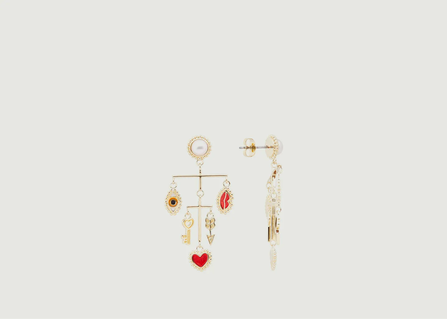 Boucle d'oreille Tige Oracle Art Divinatoire Les Néréides
