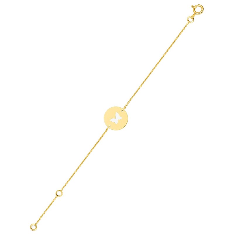 Bracelet Femme - Or 18 Carats - Longueur : 18 cm